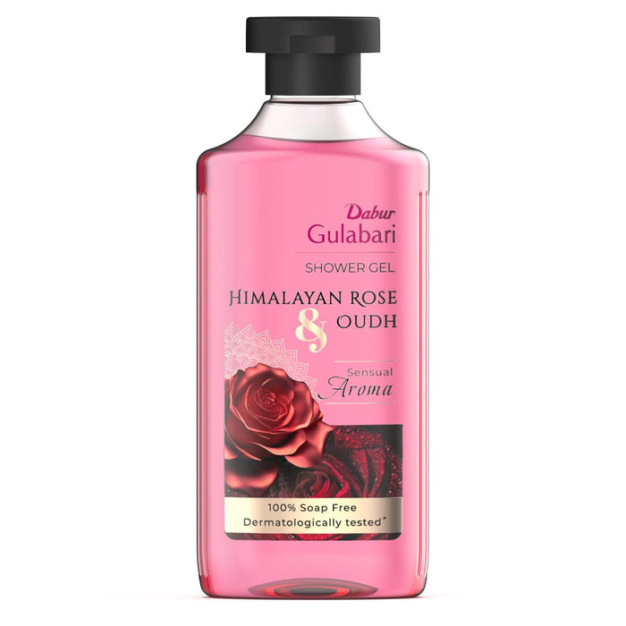 Dabur Gulabari Shower Gel: 99% Glycerine & Oudh Rose Body Wash