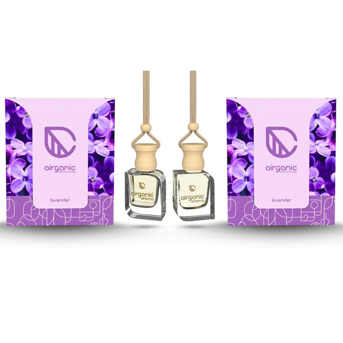AIRGANIC Aroma Swing Car Air Freshener - Lavender Pack of 2