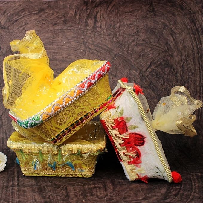 Prime Decorative Net Gift Basket Set for Weddings and Occasions