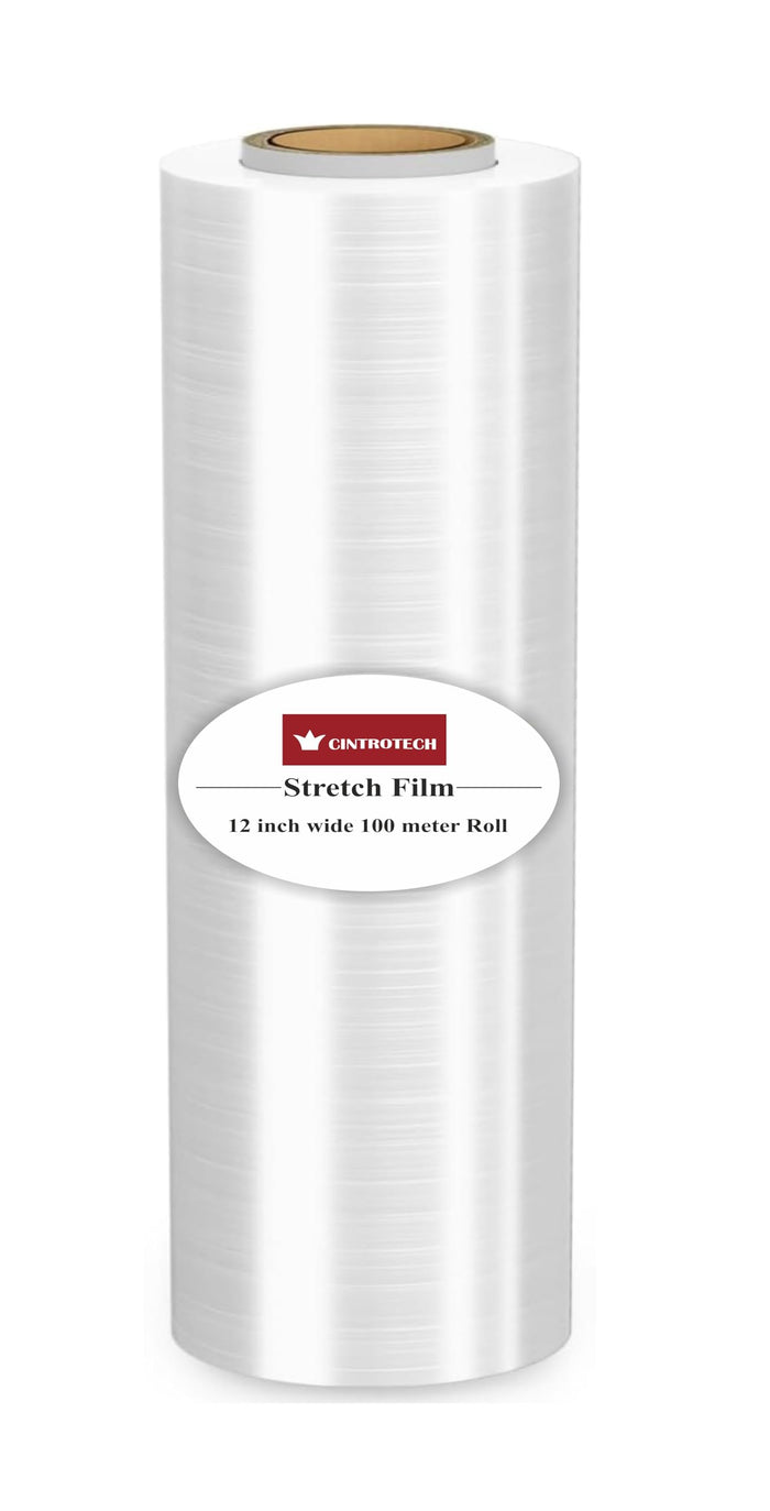 CINTROTECH 12"x100m Eco-Friendly Packing Roll, White