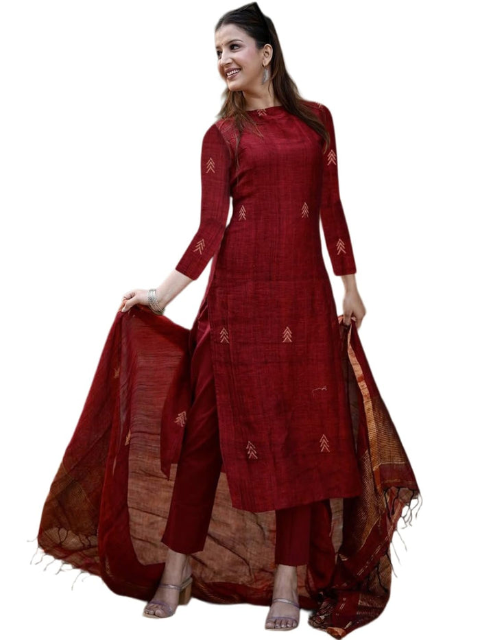 ANNI DESIGNER Women's Rayon Viscose Printed Kurta Set with Pant & Dupatta