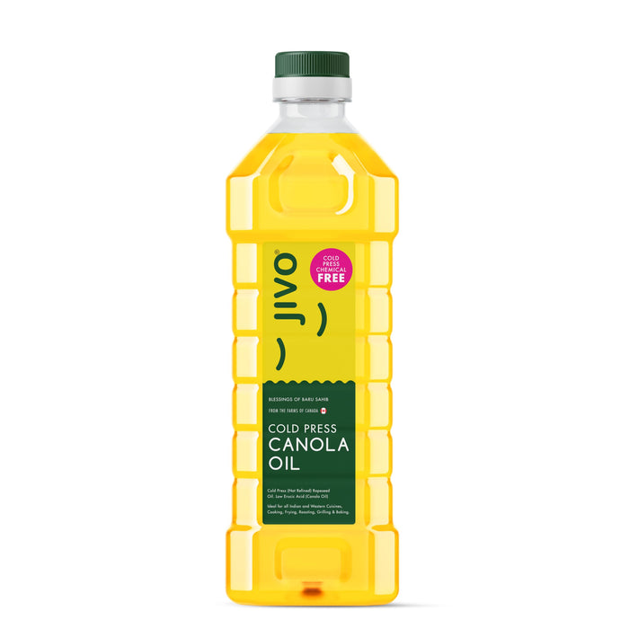 JIVO Cold Pressed Canola Oil - High MUFA, PUFA & Omega-3