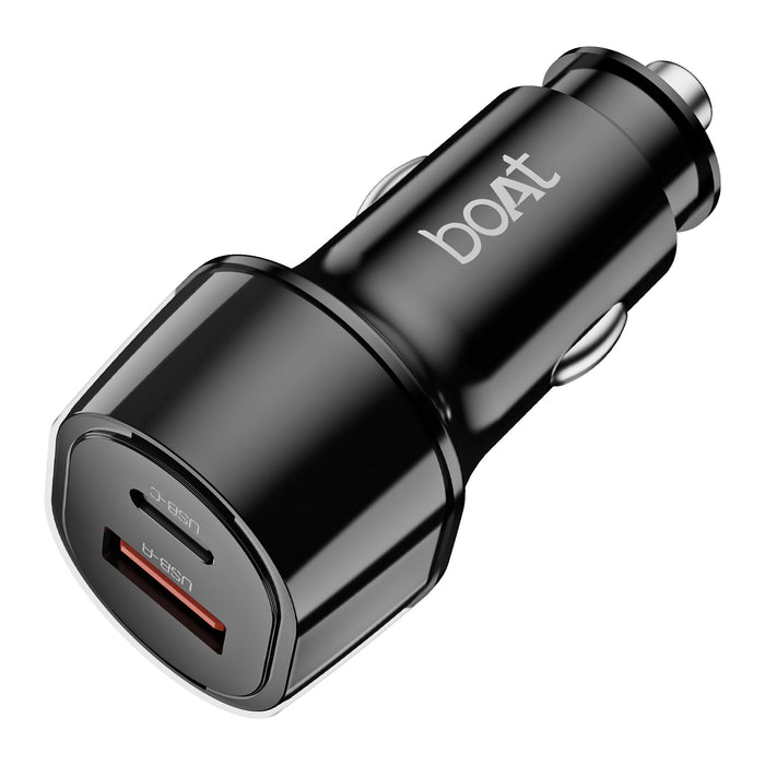 boAt 55W Car Charger | Dual Port QC/PD Fast Charging