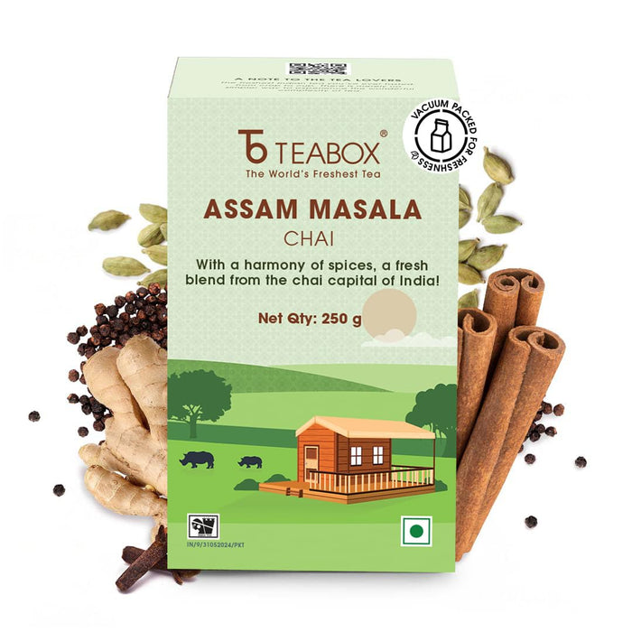 Teabox Assam Masala Chai | Bold Spiced Black Tea