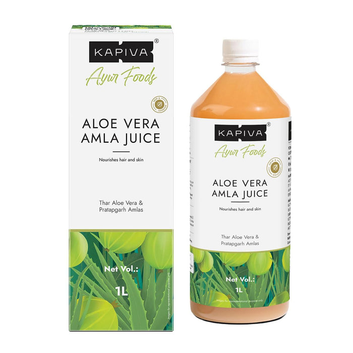 Kapiva Aloe Vera Amla Juice: Cold-Pressed for Glowing Skin & Metabolism