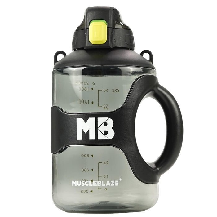 MuscleBlaze 2.2L Water Bottle with Leakproof Lid