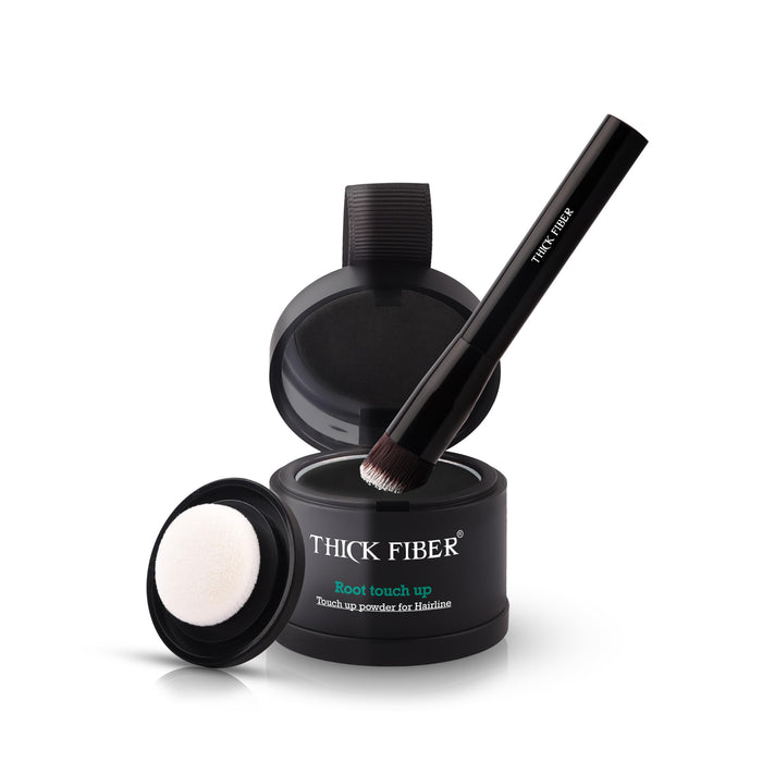 THICK FIBER Root Touch Up & Hairline Powder with Brush