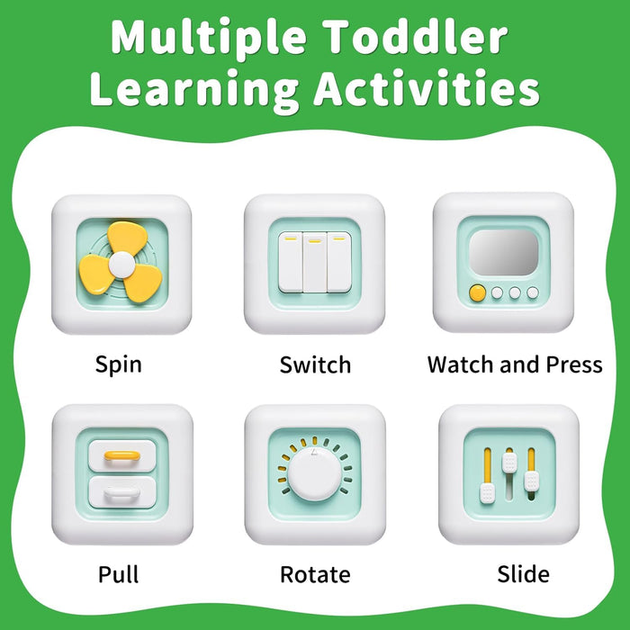 Montessori Activity Cube Toy for Toddlers 1-3 Years