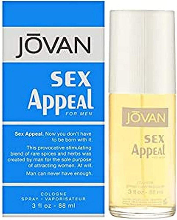 Jovan Sex Appeal Cologne Spray for Men | Woody Musk Scent
