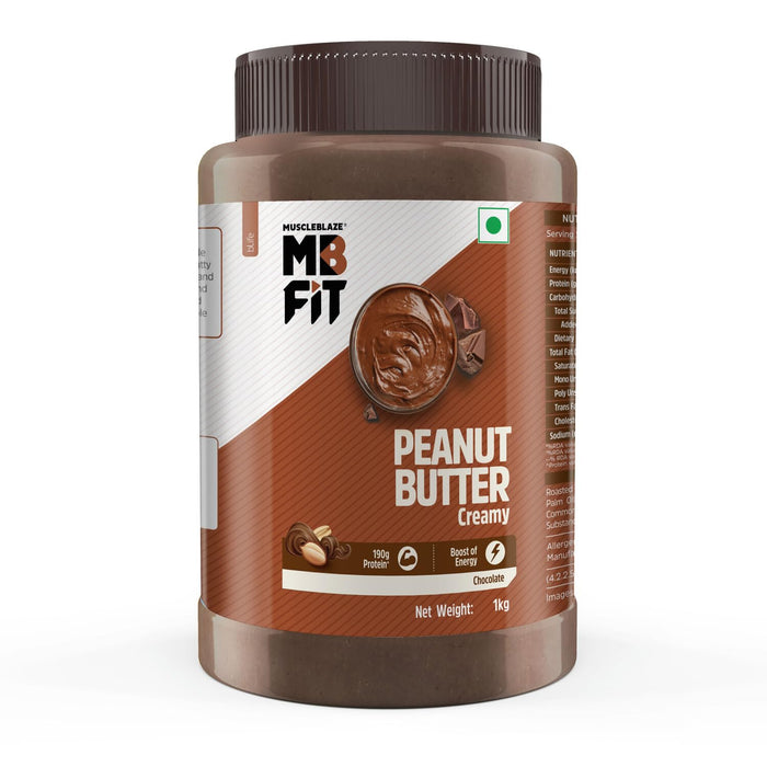 MuscleBlaze Chocolate Peanut Butter, High Protein, No Trans Fat