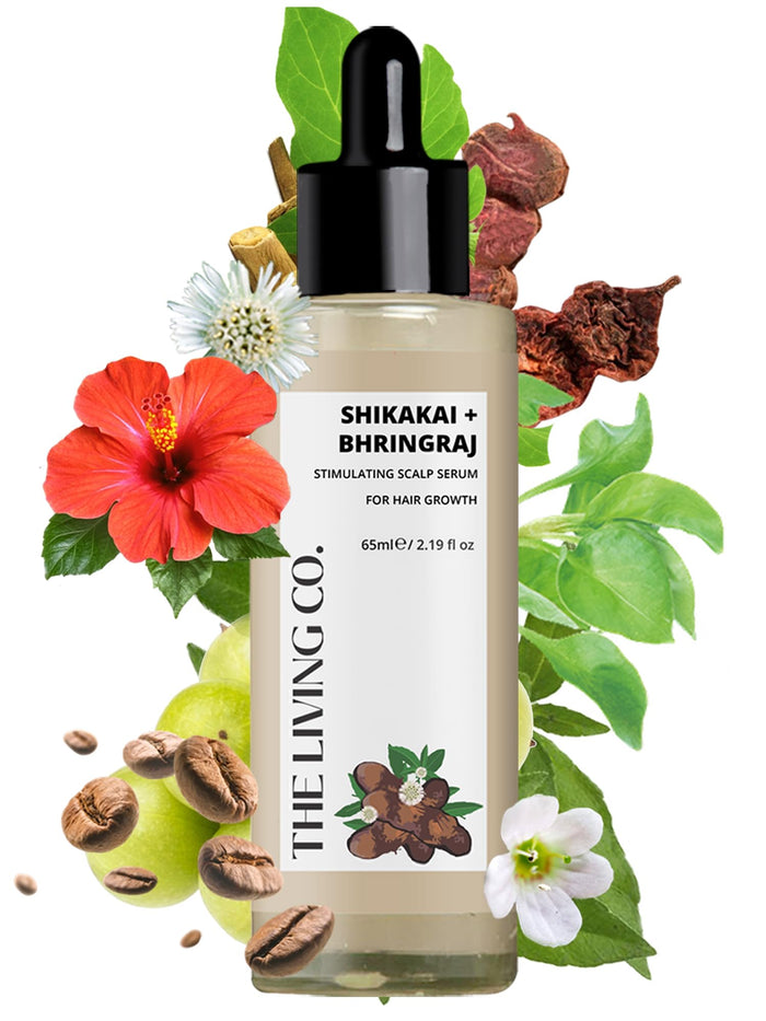 The Living Co. Shikakai & Bhringraj Hair Growth Serum 65ml