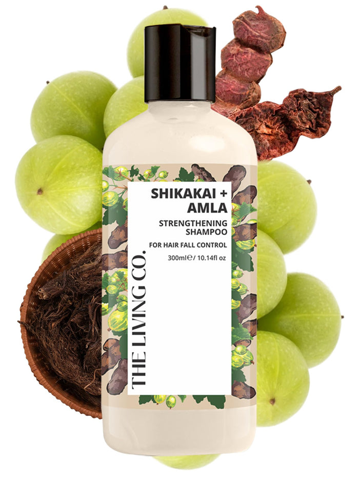 The Living Co. Shikakai Amla Shampoo – Hairfall Control