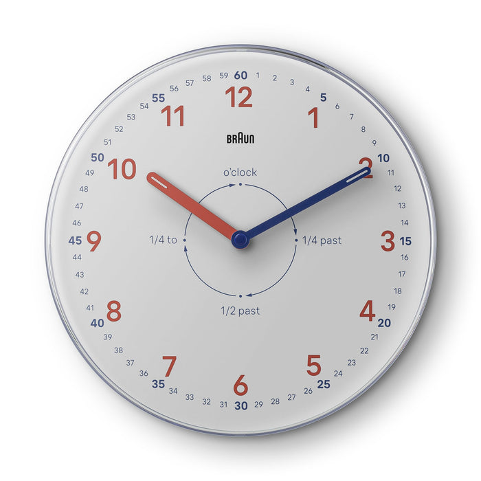Braun BC26TW Time Teachers Wall Clock - White