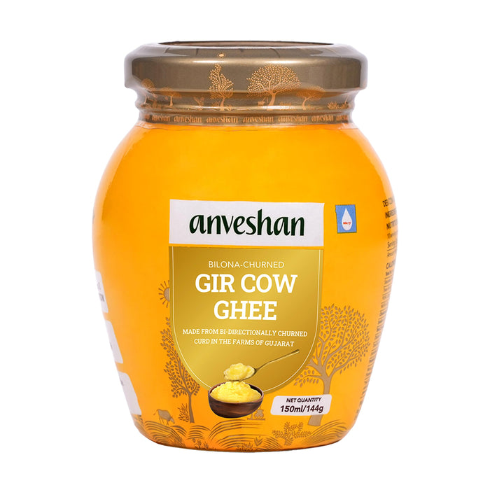 Anveshan A2 Gir Cow Ghee | Bilona-Churned, Grass-Fed & Pure
