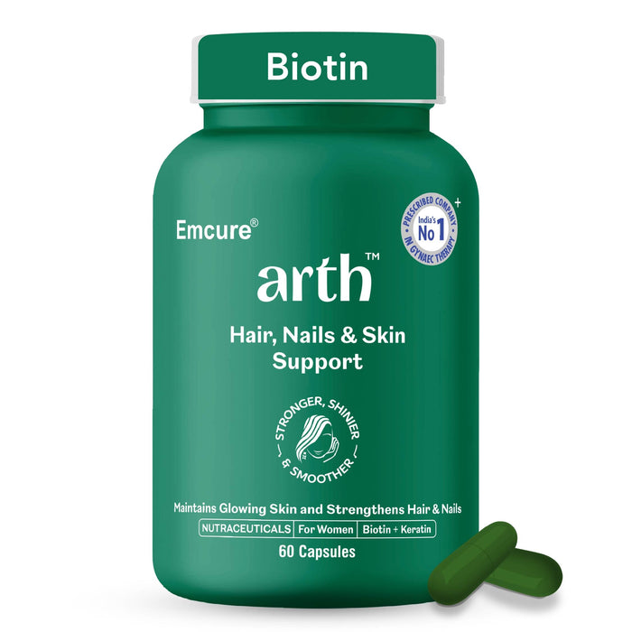 ARTH Biotin Capsules for Hair Growth, Skin & Nails