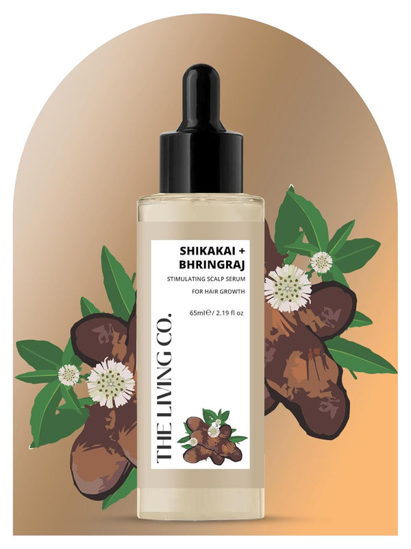 Shikakai + Bhringraj Stimulating Scalp Serum For Hair Growth - 65ml