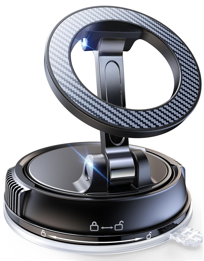 Kingone Car Phone Holder: 78lb Suction, 2400gf Magnet, 360° Adjustable