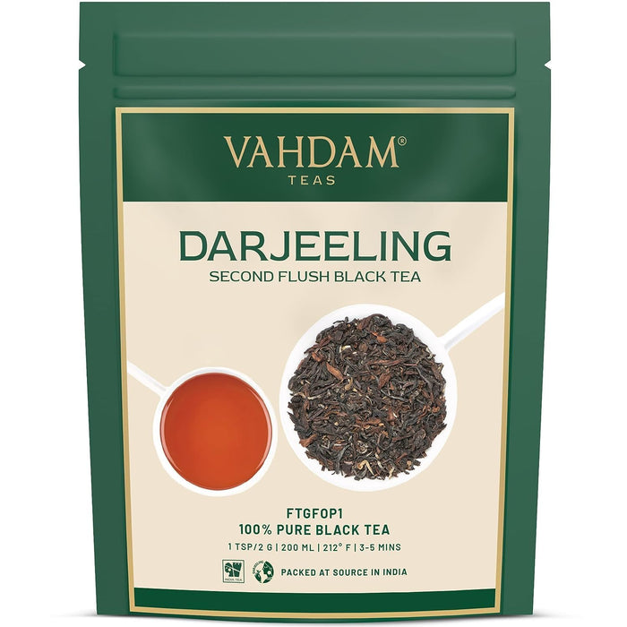VAHDAM Darjeeling Black Tea Loose Leaf | FTGFOP1 Grade