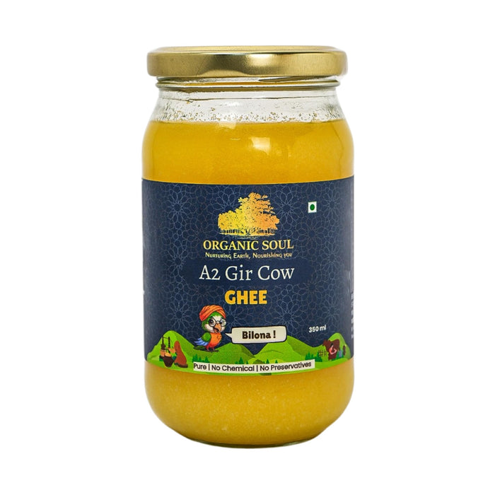 Organic Soul A2 Gir Cow Ghee | Pure, Grass-Fed, Bilona Churned