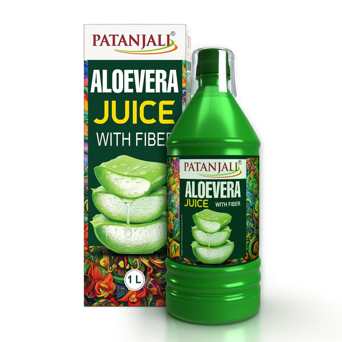 Patanjali Aloe Vera Juice with Fiber | Digestive & Skin Health