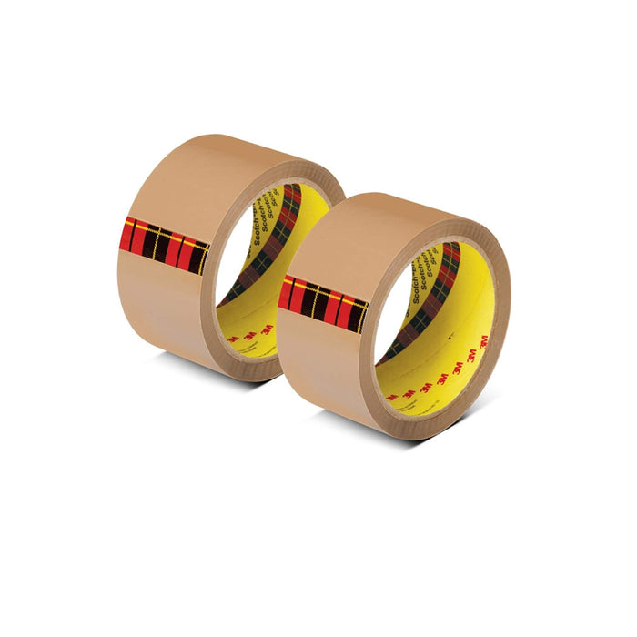 Scotch 3M Brown Packaging Tape | 48mm x 50m, Pack of 2