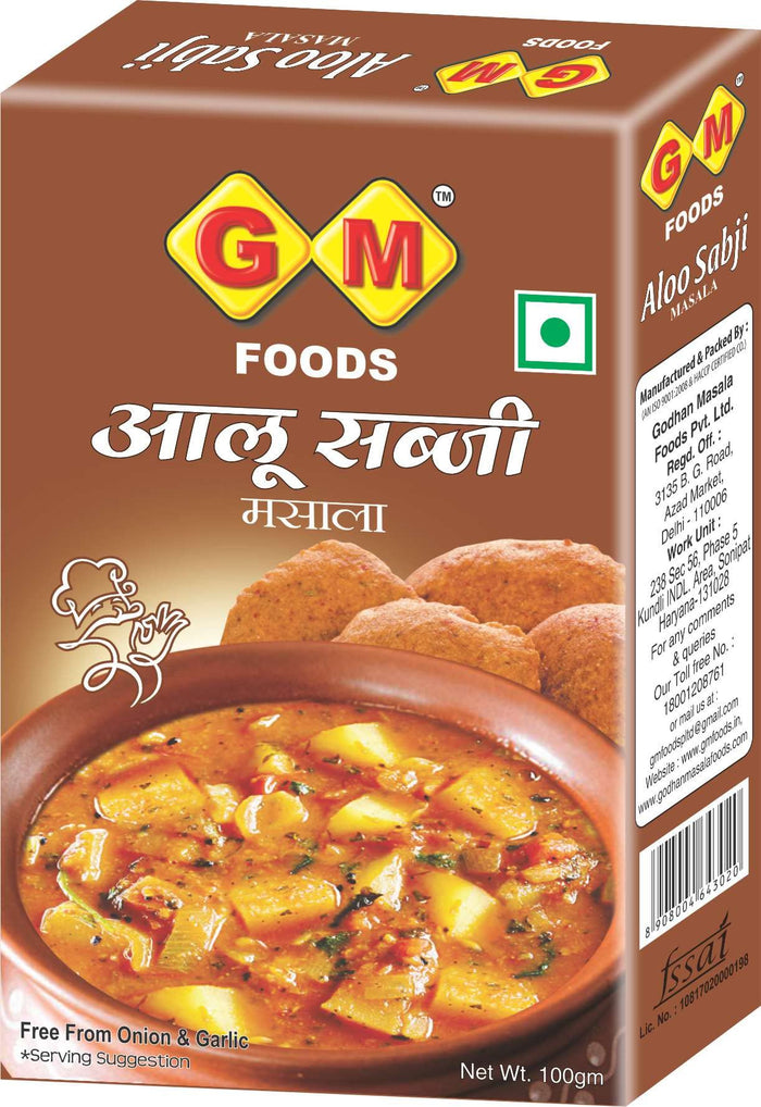 GM Foods Aloo Sabji Masala Powder | Authentic Indian Potato Spice Mix