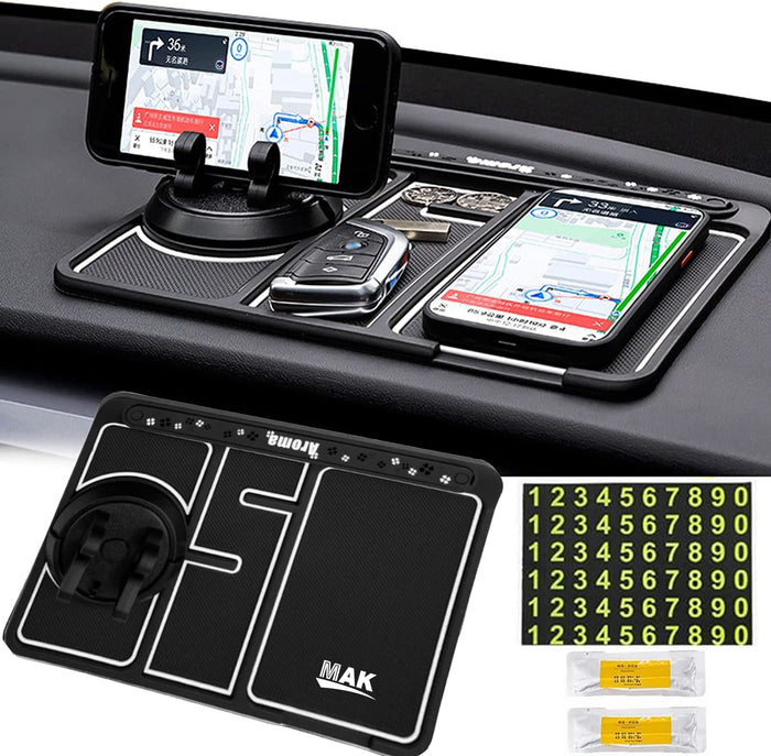MMAK Anti-Slip Car Dashboard Mat with Phone Holder and Aromatherapy