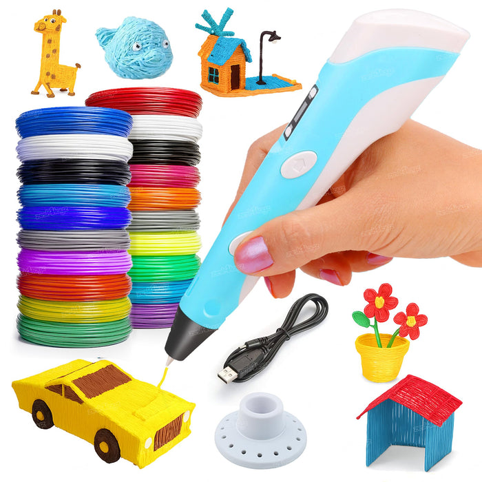 Zest 4 Toyz 3D Printing Pen for Kids with 13 Filaments & LCD Display
