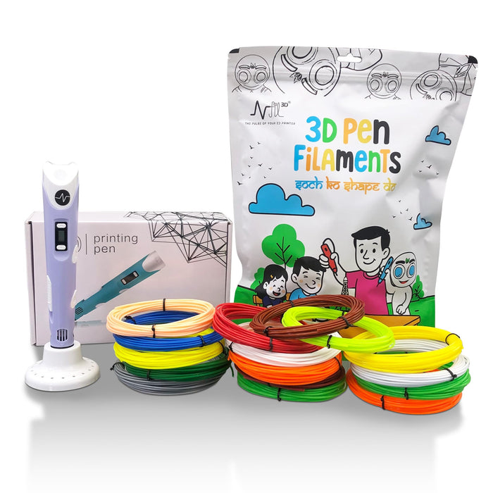 NFIL3D 3D Pen Kit for Kids - 45M Filament, Safe & Fun Creative Gift
